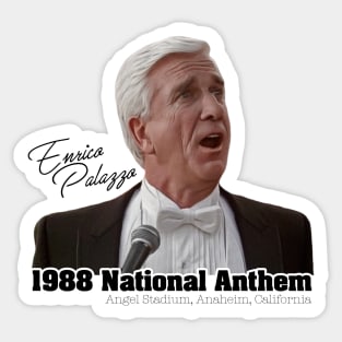 Enrico Palazzo National Anthem 1988 Sticker